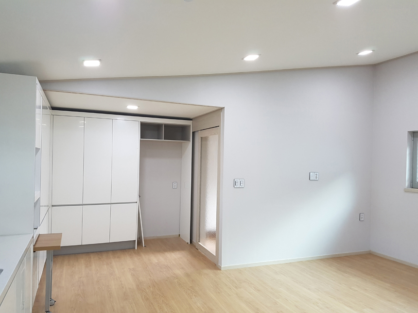 청도 주택 건축 실내 인테리어 05 거실 view
